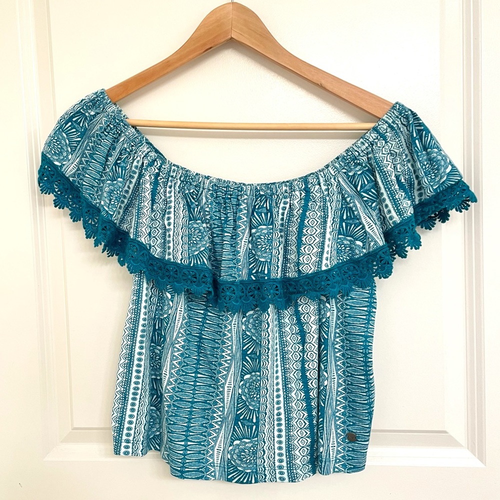 Roxy Cabana Shimmy Off The Shoulder Top Small